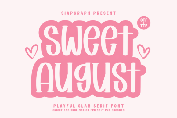 Discover Sweet August: A Charming Typeface for Cheerful Designs