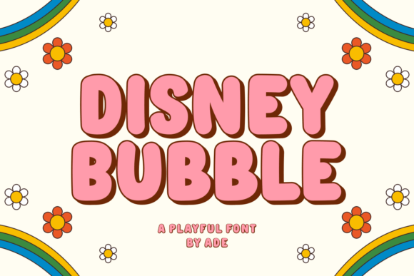 Disney Bubble Display Font: A Fun Typeface for Creative Projects