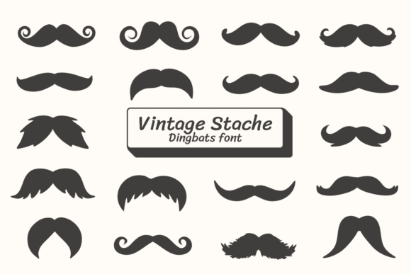 Explore the Charming Sketch Style of Vintage Stache