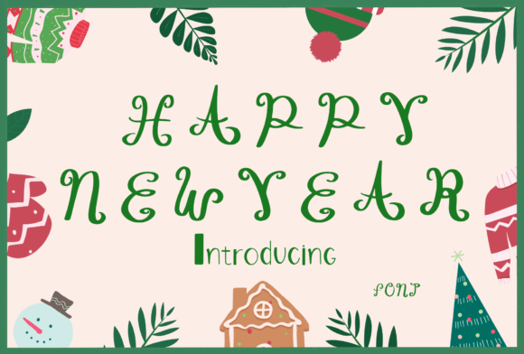 Happy New Year: A Fun and Quirky Handwritten Script Font