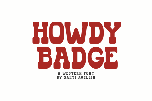 Howdy Badge: Authentic Western Charm for Your Designs
