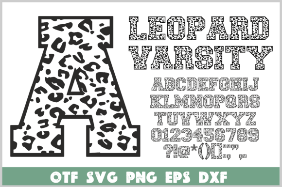 Leopard Varsity: Bold Typography with a Fierce Edge