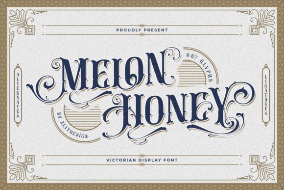 Melon Honey: A Detailed Blackletter Font for Bold Designs