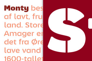Monty Stencil: A Grotesque Sans Serif for Modern Design