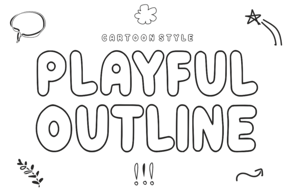 Playful Outline: A Font Full of Joy and Creative Potential