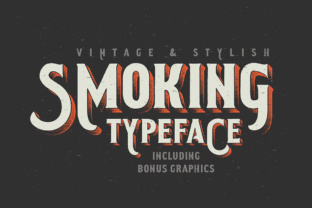 Smoking Typeface: Vintage Western Charm for Modern Design