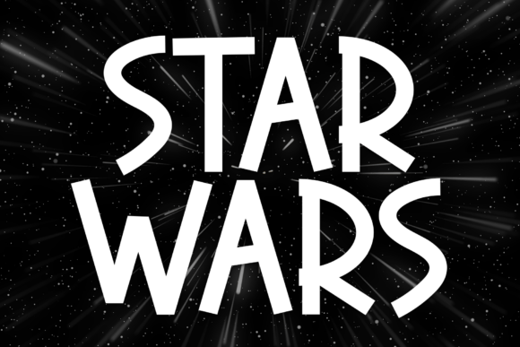 Star Wars: A Bold Display Font for Dramatic Designs
