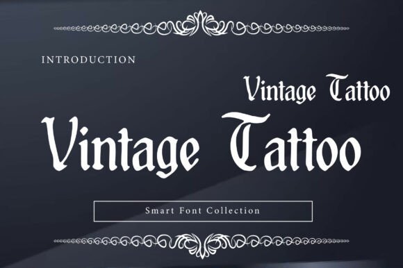 Vintage Tattoo: Bold Blackletter Typeface for Impact